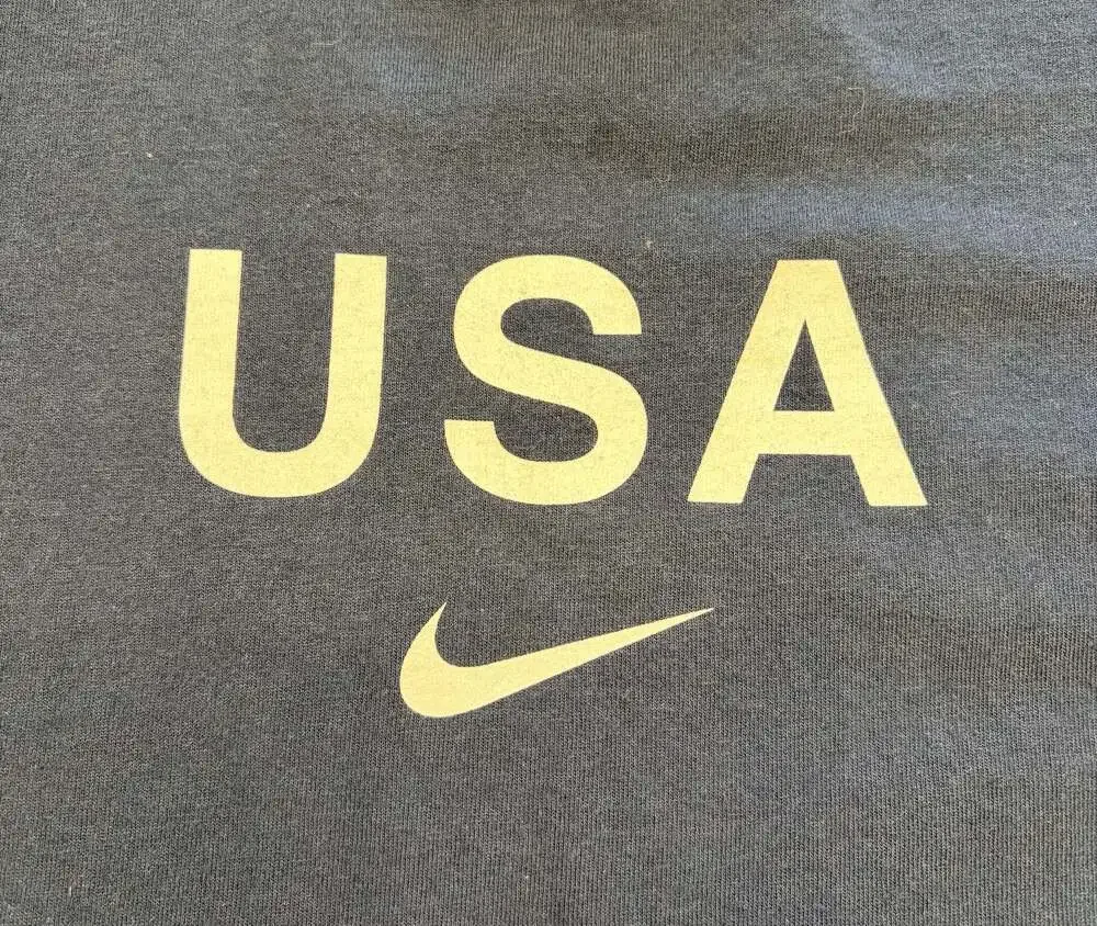 Vintage Nike Team USA Soccer Center Swoosh T Shirt Y2K Ringer Tee L